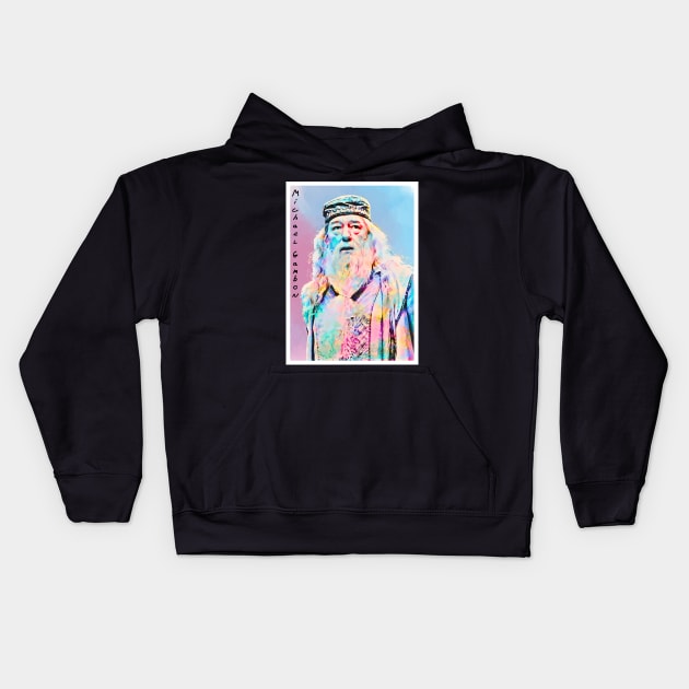 Poster Art Michael Gambon Kids Hoodie by Next And Stop